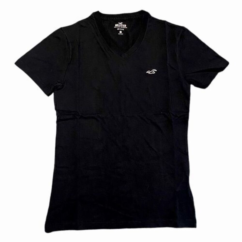 NWOT - Hollister Men’s Must-Have V-Neck T-Shirt (Black & Black Gull)